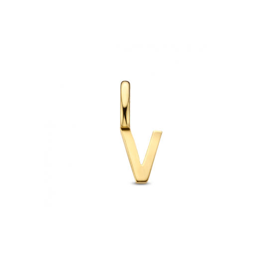 14krt gouden letterbedel V - 621299 14krt gouden letterbedel V - 621299