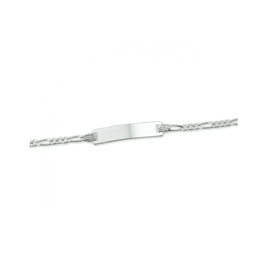 Zilveren graveerarmband figaro plaat 4,2 mm - 620855 Zilveren graveerarmband figaro plaat 4,2 mm - 620855