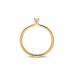 14krt gouden solitairring met diamant 0.10ct H SI (S026) - 619039