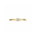 14krt gouden solitairring met diamant 0.10ct H SI (S026) - 619039