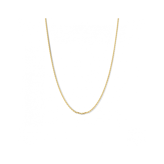 14krt gouden anker collier gediamanteerd 50cm 2,0mm - 620370