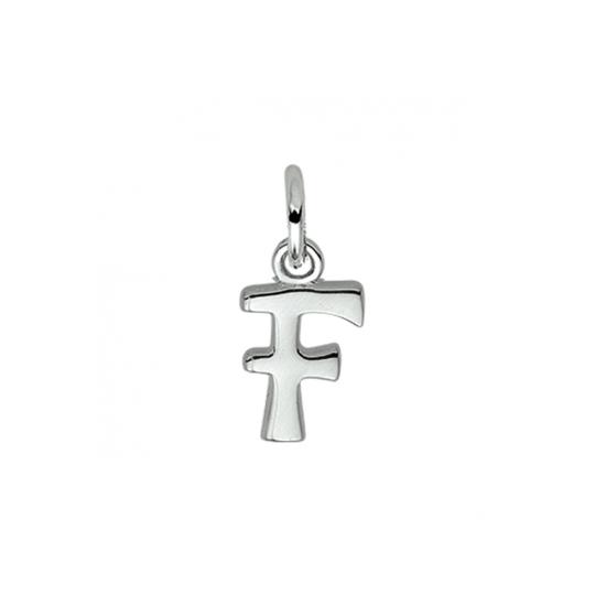 Zilveren hanger letter F - 620506
