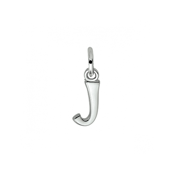 Zilveren hanger letter J - 620508