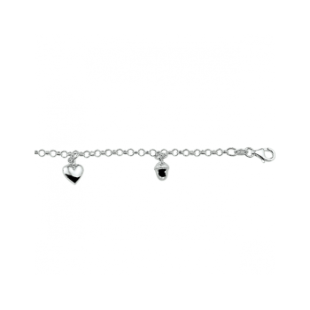 ZIlveren bedel armband diverse bedels 17 cm - 620854 ZIlveren bedel armband diverse bedels 17 cm - 620854
