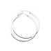 Zilveren oorringen 2,5 mm vierkante buis - 620235