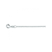 Zilveren anker collier rond 60cm 1,1mm - 620951