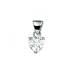 Zilveren hanger hart zirkonia 6.5mmx6mm - 621361 Zilveren hanger hart zirkonia 6.5mmx6mm - 621361