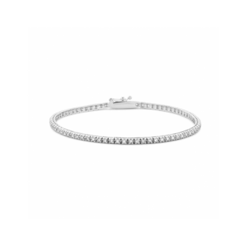 14krt witgouden tennisarmband diamant 1.00ct H SI 17,5 cm - 619535