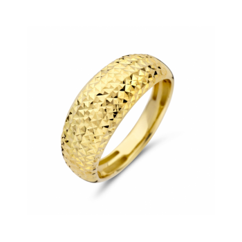 14krt gouden ring gediamanteerd (S396) - 619053