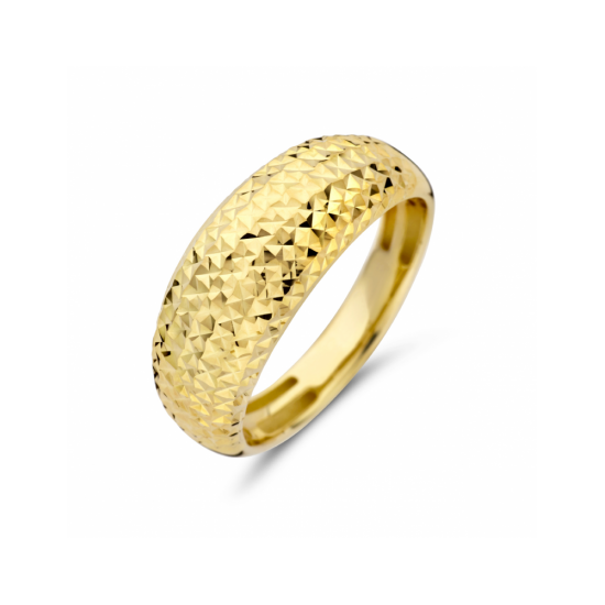 14krt gouden ring gediamanteerd (S396) - 619053