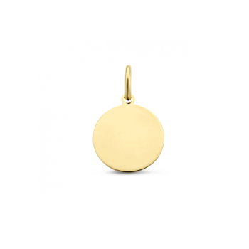 ZIlveren graveerhanger rond 3 micron verguld 25 mm - 620790 ZIlveren graveerhanger rond 3 micron verguld 25 mm - 620790