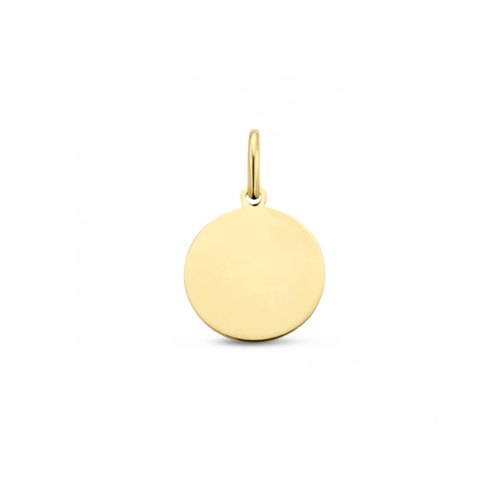 ZIlveren graveerhanger rond 3 micron verguld 25 mm - 620790 ZIlveren graveerhanger rond 3 micron verguld 25 mm - 620790