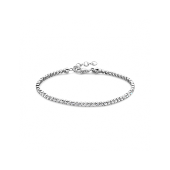 ZIlveren tennisarmband zirkonia 2,5 mm 16 + 3 cm - 621024