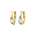 14krt bicolor gouden creolen 16.5x5mm - 621376 14krt bicolor gouden creolen 16.5x5mm - 621376
