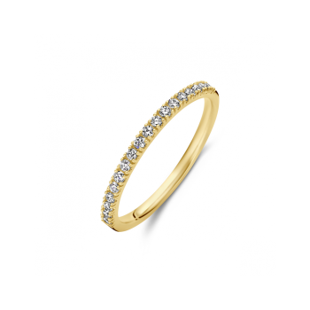 14krt gouden ring diamant 0.20ct H SI - 620346