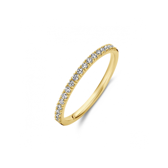 14krt gouden ring diamant 0.20ct H SI - 620346