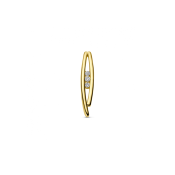 14krt gouden hanger met diamant 0.10crt H SI - 621388