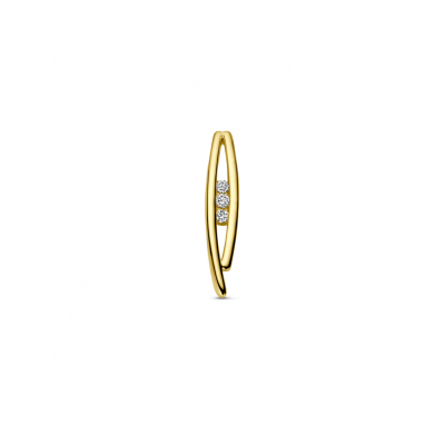 14krt gouden hanger met diamant 0.10crt H SI - 621388