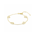 14krt gouden armband met hartjes 16 - 17,5 - 19 cm - 619672