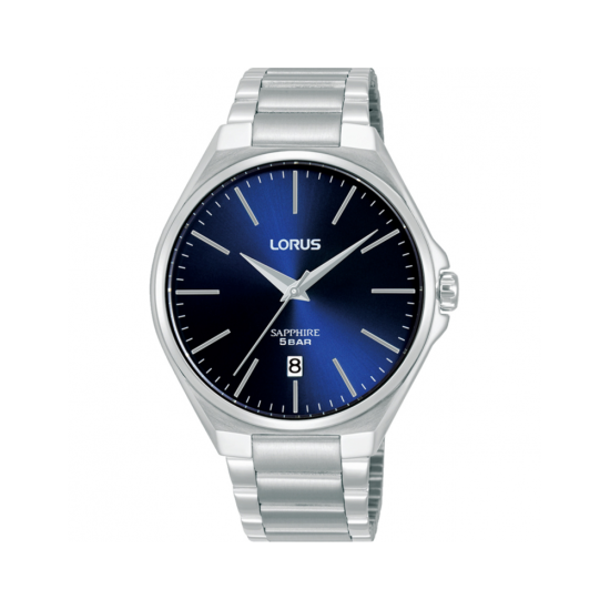 Lorus herenhorloge staal blauw 100mtr RS947DX9 - 620229
