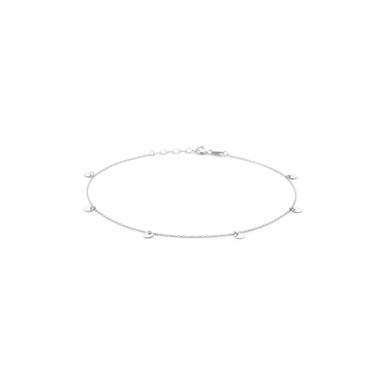 Zilveren enkelbandje rondjes 24 + 2 cm - 619929