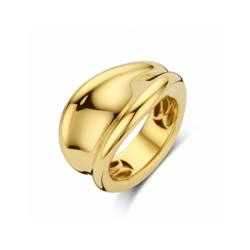 14krt gouden ring asymmetrisch - 619525