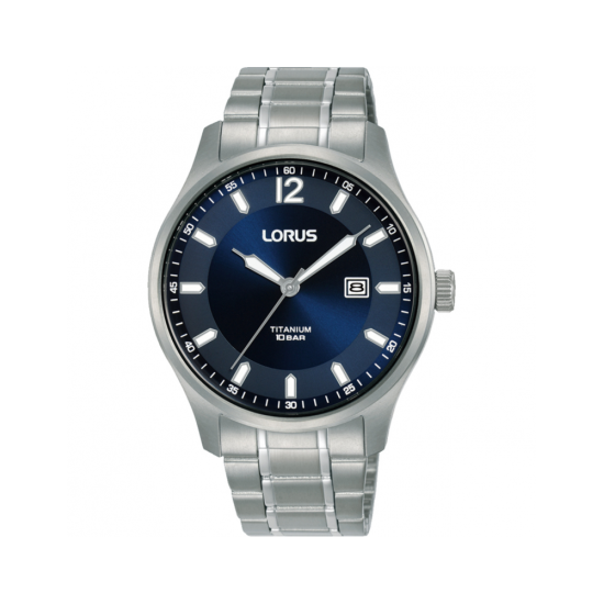 Lorus herenhorloge titanium blauw 100mtr RH997Q9 - 620224