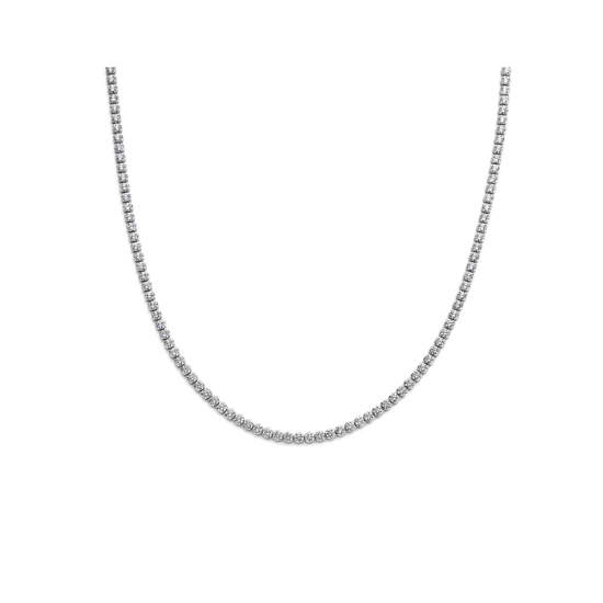 Zilveren tenniscollier zirkonia 2,5 mm - 621025