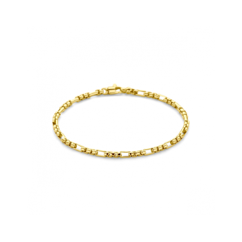 14krt gouden armband met zilveren kern 19cm 3mm - 620363