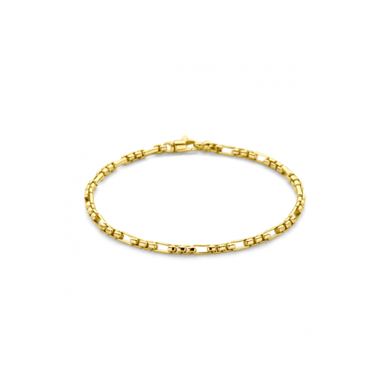14krt gouden armband met zilveren kern 19cm 3mm - 620363