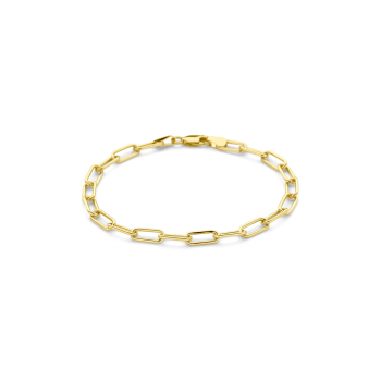 14krt gouden armband met zilveren kern 19cm 4.7mm - 620365