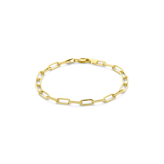 14krt gouden armband met zilveren kern 19cm 4.7mm - 620365