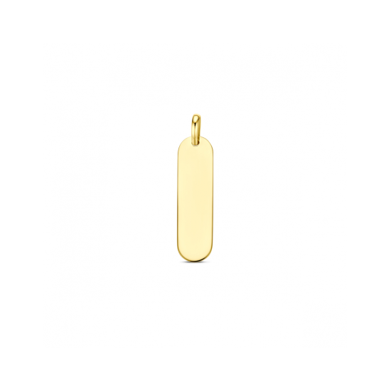 14krt gouden graveerhanger 29x7 mm - 620395