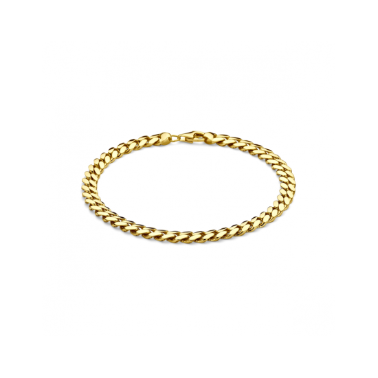 14krt gouden armband gourmette 22cm 5,7mm - 620638