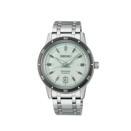 Seiko Presage Automaat - Style 60s - Staal Green 50mtr SRPL71J1 - 620234