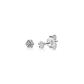 ZINZI zilveren oorknoppen 3,5mm zirconia wit chatonzetting ZIO1983 - 620548