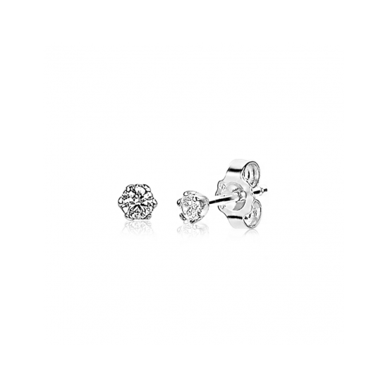 ZINZI zilveren oorknoppen 3,5mm zirconia wit chatonzetting ZIO1983 - 620548