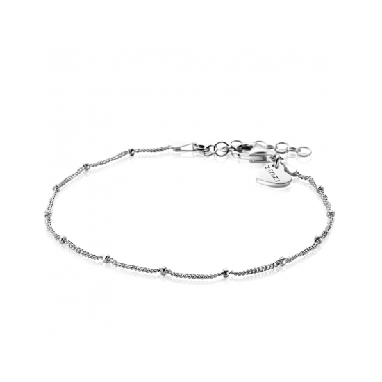 ZINZI zilveren gourmet armbandje met bolletjes 17-20cm ZIA2181 - 620550
