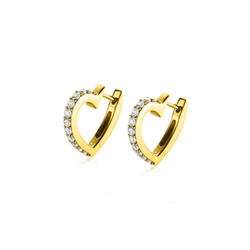 ZINZI zilveren creolen in hartvorm 18x2.5mm verguld met zirkonia ZIO2195Y - 620842 ZINZI zilveren creolen in hartvorm 18x2.5mm verguld met zirkonia ZIO2195Y - 620842