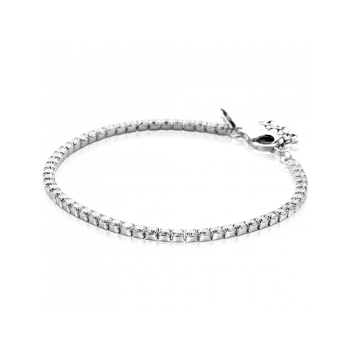 ZINZI zilveren tennis armband 3mm breed met zirkonia's in vierkante kastzettingen 17-20cm ZIA2665 - 620580