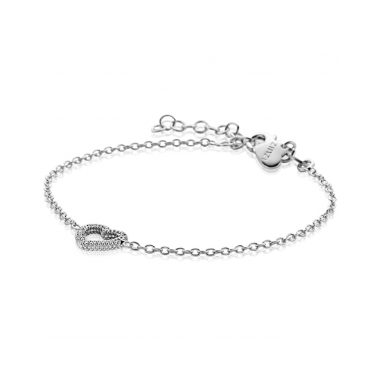 ZINZI zilveren armband met open hartje bewerkt 17-20cm ZIA2703 - 620586