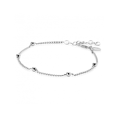 ZINZI zilveren armband gourmet en bolletjes ZIA2714 - 620588