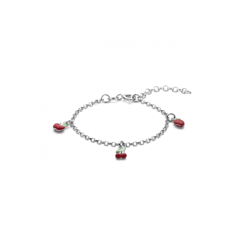 Zilveren armband emaille fruit 13 + 3 cm - 620856 Zilveren armband emaille fruit 13 + 3 cm - 620856