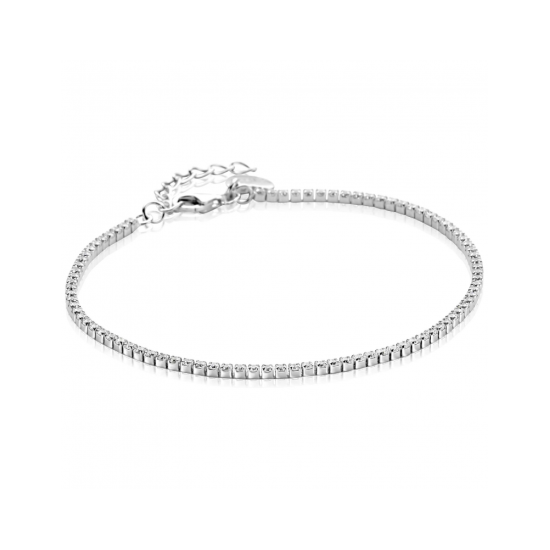 ZINZI zilveren tennis armband 1,7mm breed met rijzetting witte zirconia's ZIA2794 - 621026