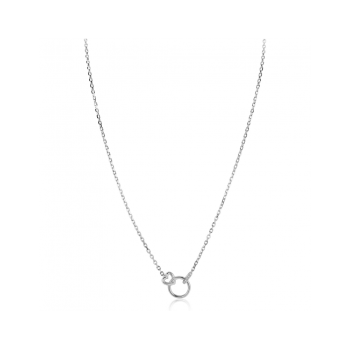 ZINZI zilveren ketting 45cm met verbonden hart en rondje ZIC2811 - 620971 ZINZI zilveren ketting 45cm met verbonden hart en rondje ZIC2811 - 620971