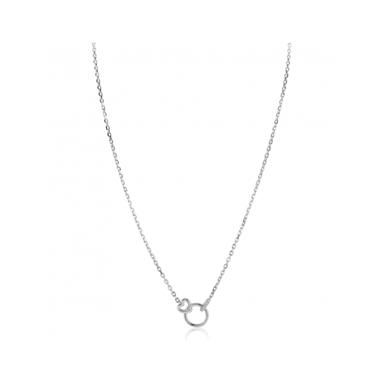ZINZI zilveren ketting 45cm met verbonden hart en rondje ZIC2811 - 620971 ZINZI zilveren ketting 45cm met verbonden hart en rondje ZIC2811 - 620971