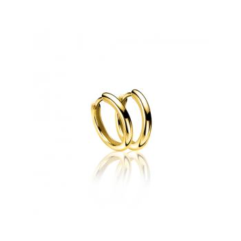 ZINZI zilveren klapcreolen 15x2mm verguld ZIO401 - 620885