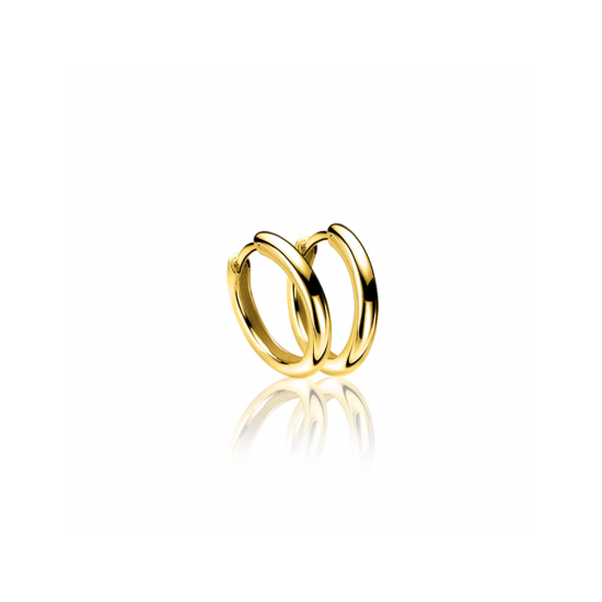 ZINZI zilveren klapcreolen 15x2mm verguld ZIO401 - 620885