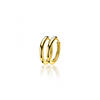 ZINZI zilveren oorringen 17x2mm verguld ZIO402G - 620840 ZINZI zilveren oorringen 17x2mm verguld ZIO402G - 620840