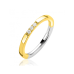 ZINZI zilveren aanschuifring bezet met drie witte zirconia's ZIR2130Y - 621575